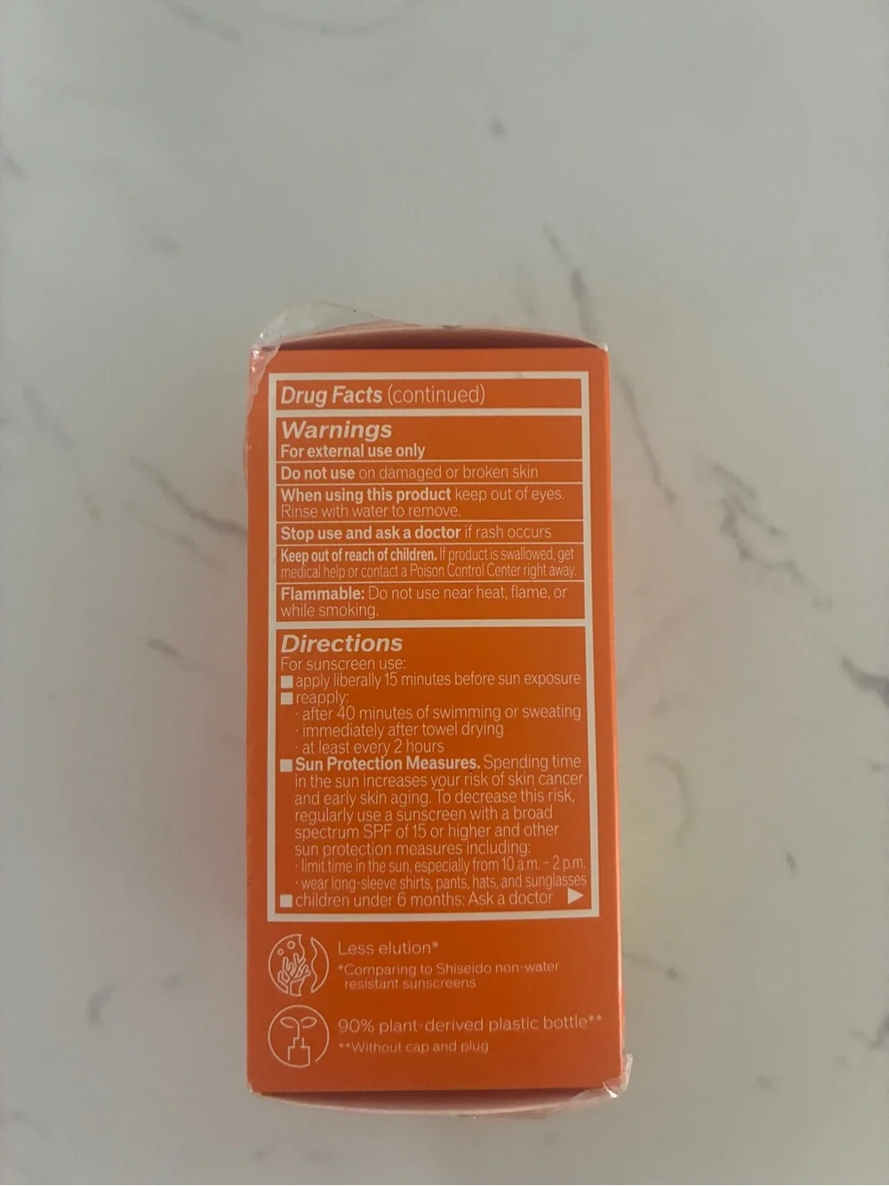 Brand new in box (NIB) Shiseido Urban Environment Vita-Clear Sunscreen SPF 42.